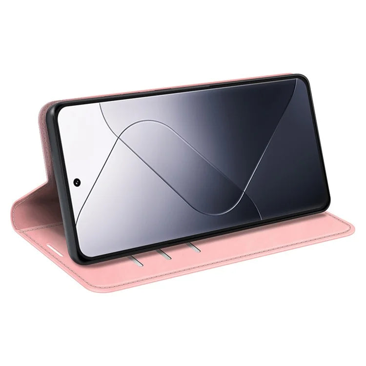 For Xiaomi 14 Pro Case PU Leather Folio Flip Wallet Phone Cover