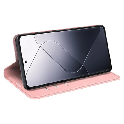 For Xiaomi 14 Pro Case PU Leather Folio Flip Wallet Phone Cover