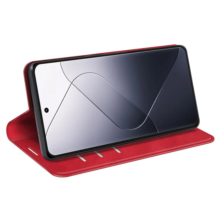 For Xiaomi 14 Pro Case PU Leather Folio Flip Wallet Phone Cover