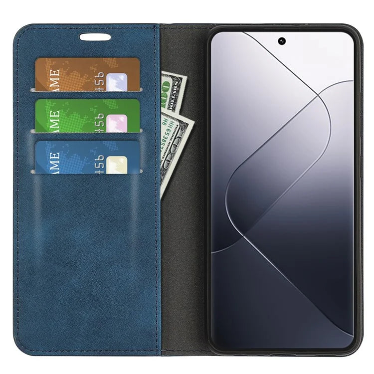 For Xiaomi 14 Pro Case PU Leather Folio Flip Wallet Phone Cover