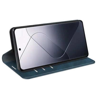 For Xiaomi 14 Pro Case PU Leather Folio Flip Wallet Phone Cover