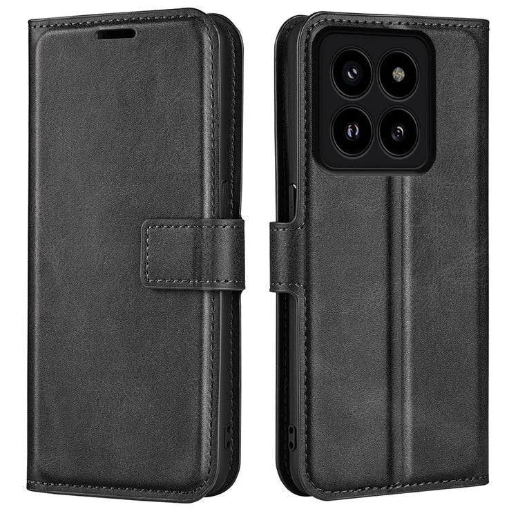 For Xiaomi 14 Pro Case Calf Texture Full Protection Phone Leather Cover