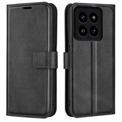 For Xiaomi 14 Pro Case Calf Texture Full Protection Phone Leather Cover