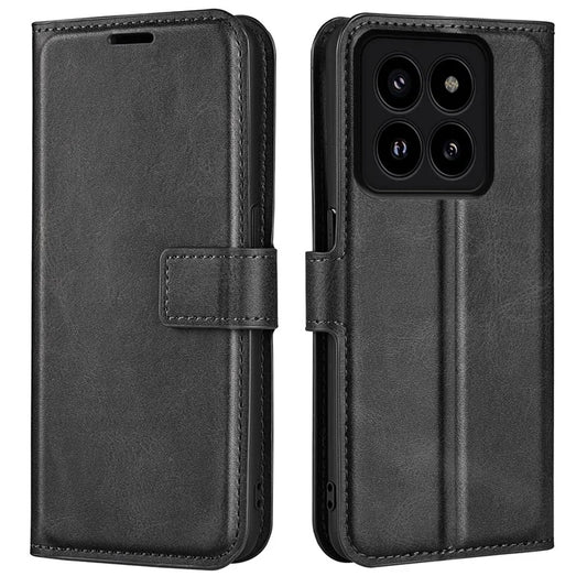 For Xiaomi 14 Pro Case Calf Texture Full Protection Phone Leather Cover