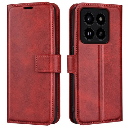 For Xiaomi 14 Pro Case Calf Texture Full Protection Phone Leather Cover