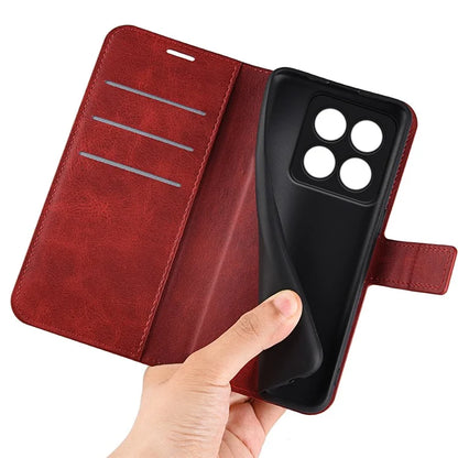 For Xiaomi 14 Pro Case Calf Texture Full Protection Phone Leather Cover