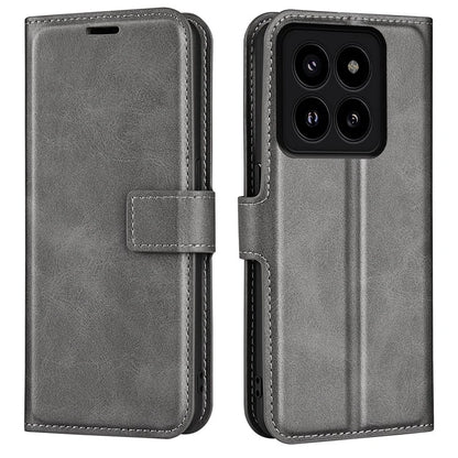 For Xiaomi 14 Pro Case Calf Texture Full Protection Phone Leather Cover