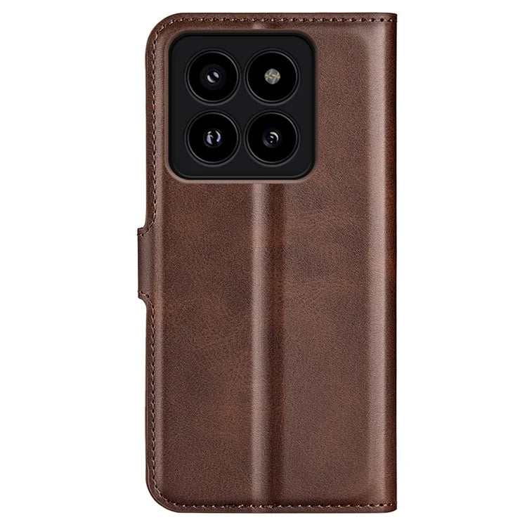 For Xiaomi 14 Pro Case Calf Texture Full Protection Phone Leather Cover