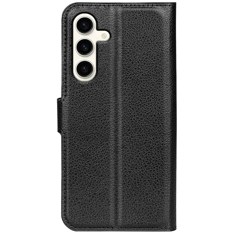 For Samsung Galaxy S24+ Case Wallet Stand Litchi Texture Phone Cover