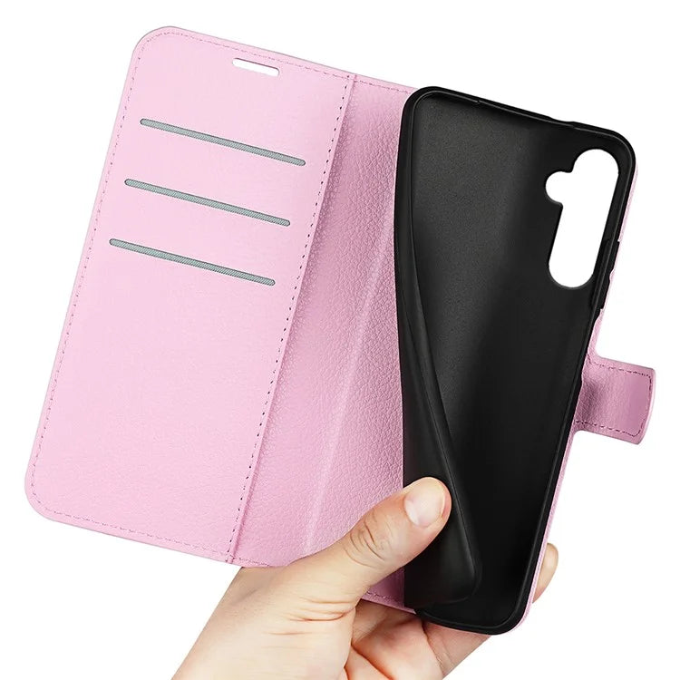 For Samsung Galaxy S24+ Case Wallet Stand Litchi Texture Phone Cover