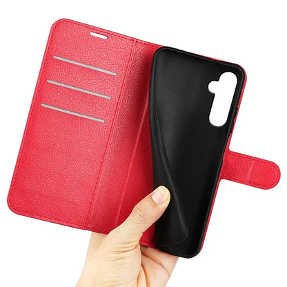 For Samsung Galaxy S24+ Case Wallet Stand Litchi Texture Phone Cover