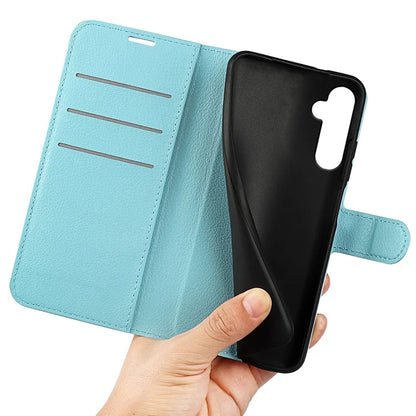 For Samsung Galaxy S24+ Case Wallet Stand Litchi Texture Phone Cover