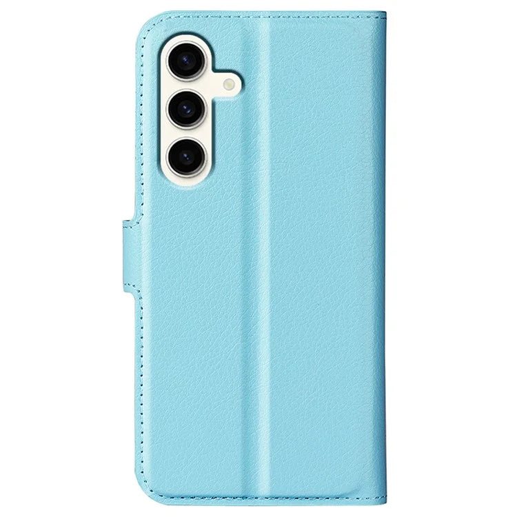 For Samsung Galaxy S24+ Case Wallet Stand Litchi Texture Phone Cover