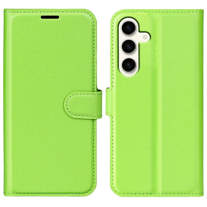For Samsung Galaxy S24+ Case Wallet Stand Litchi Texture Phone Cover