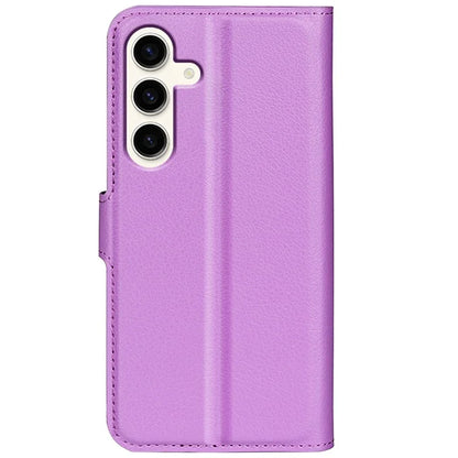 For Samsung Galaxy S24+ Case Wallet Stand Litchi Texture Phone Cover