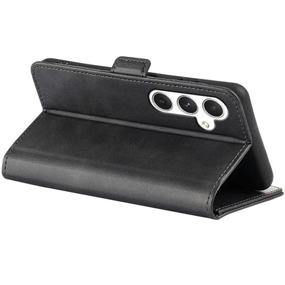 For Samsung Galaxy S24 Case PU Leather Dual Magnetic Clasp Protective Cover
