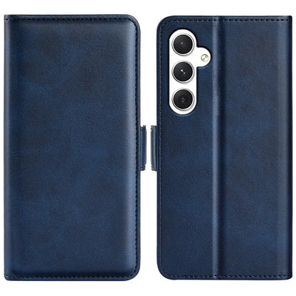 For Samsung Galaxy S24 Case PU Leather Dual Magnetic Clasp Protective Cover