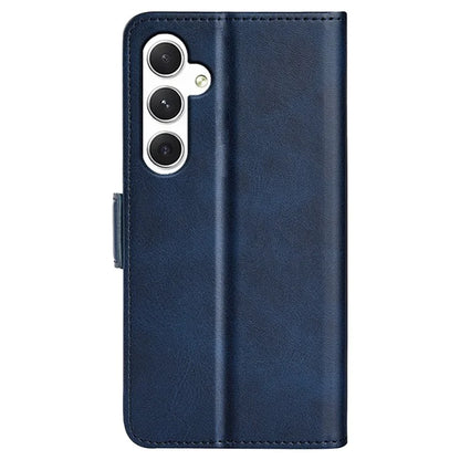 For Samsung Galaxy S24 Case PU Leather Dual Magnetic Clasp Protective Cover