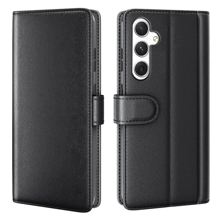 For Samsung Galaxy S24 Case Flip Wallet Genuine Split Leather Phone Cover