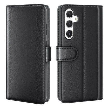 For Samsung Galaxy S24 Case Flip Wallet Genuine Split Leather Phone Cover
