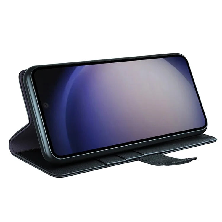 For Samsung Galaxy S24 Case Flip Wallet Genuine Split Leather Phone Cover