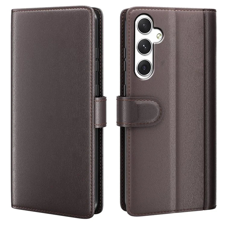 For Samsung Galaxy S24 Case Flip Wallet Genuine Split Leather Phone Cover