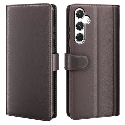 For Samsung Galaxy S24 Case Flip Wallet Genuine Split Leather Phone Cover