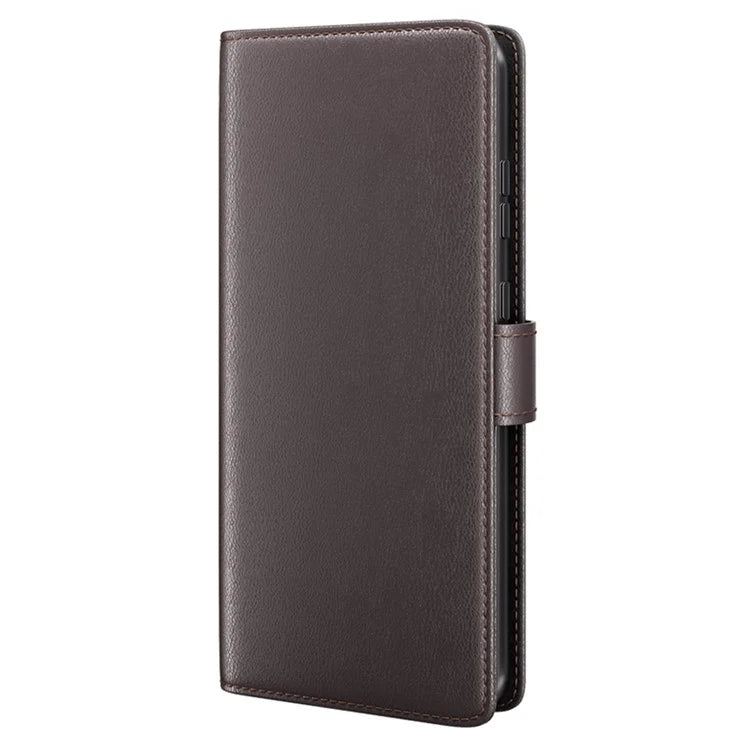 For Samsung Galaxy S24 Case Flip Wallet Genuine Split Leather Phone Cover
