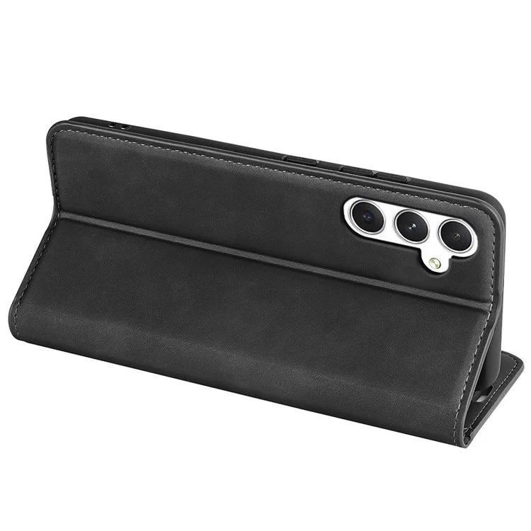 For Samsung Galaxy S24 Case Flip Wallet Skin-touch Phone Cover