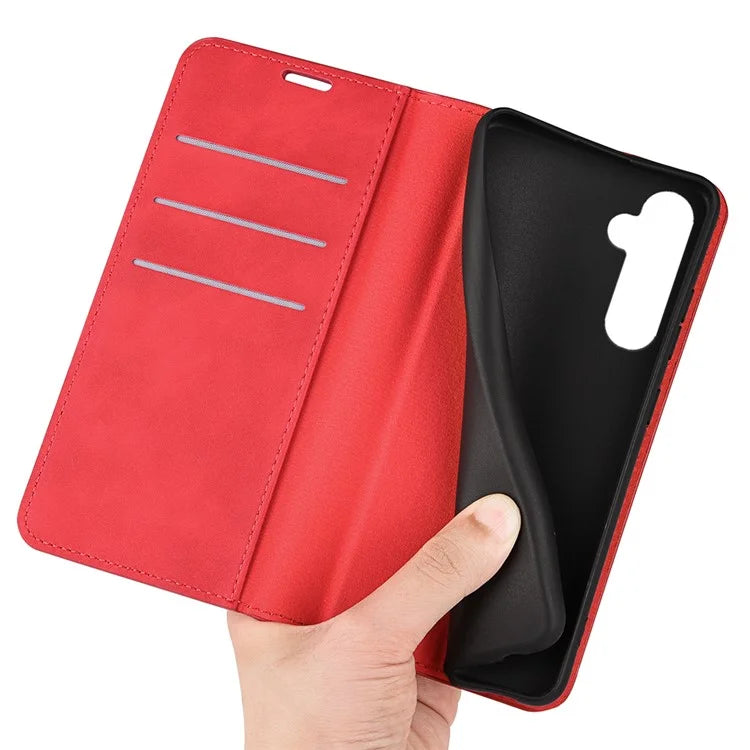 For Samsung Galaxy S24 Case Flip Wallet Skin-touch Phone Cover