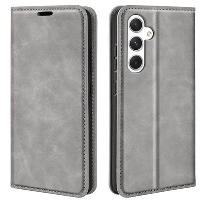 For Samsung Galaxy S24 Case Flip Wallet Skin-touch Phone Cover