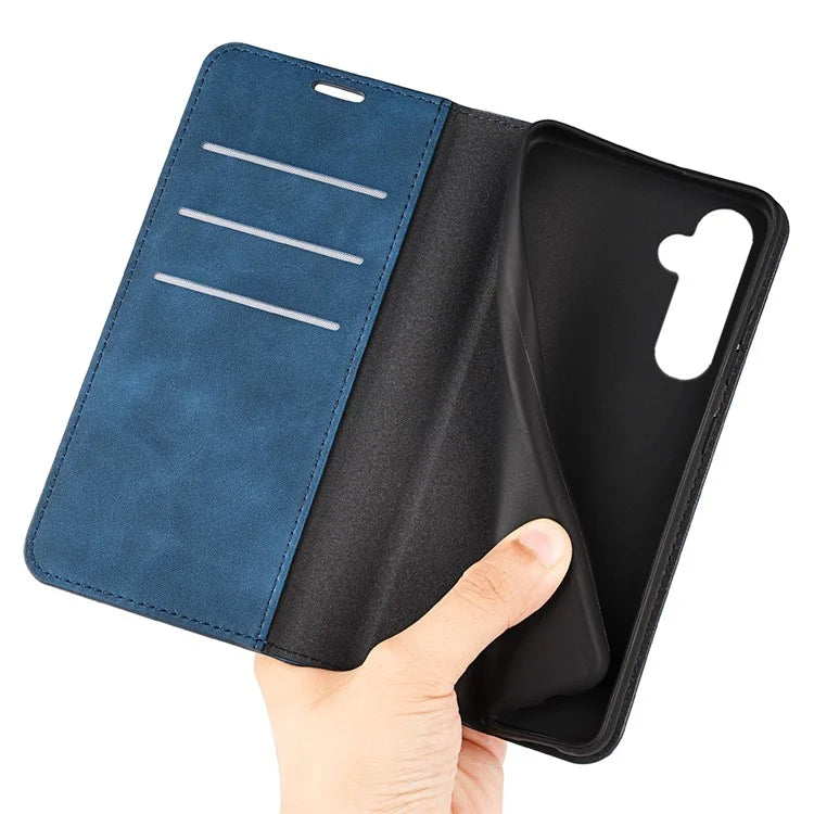 For Samsung Galaxy S24 Case Flip Wallet Skin-touch Phone Cover