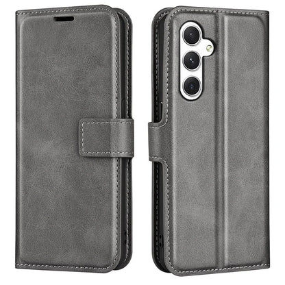 For Samsung Galaxy S24 Case PU Leather Calf Texture Full Protective Phone Cover
