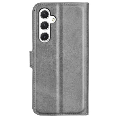 For Samsung Galaxy S24 Case PU Leather Calf Texture Full Protective Phone Cover
