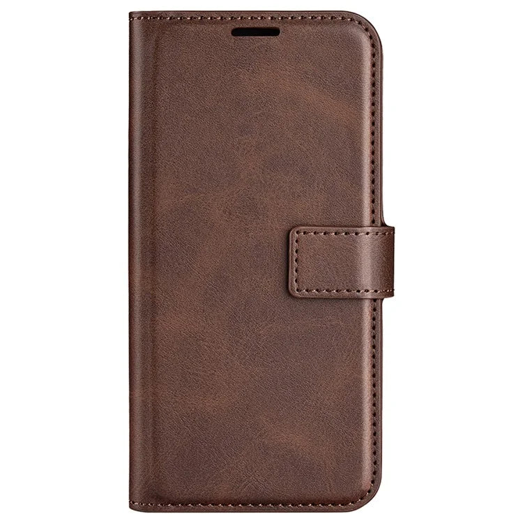 For Samsung Galaxy S24 Case PU Leather Calf Texture Full Protective Phone Cover