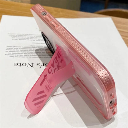 For iPhone 15 Kickstand Magnetic Case Dual Layer PC+TPU Protective Phone Cover