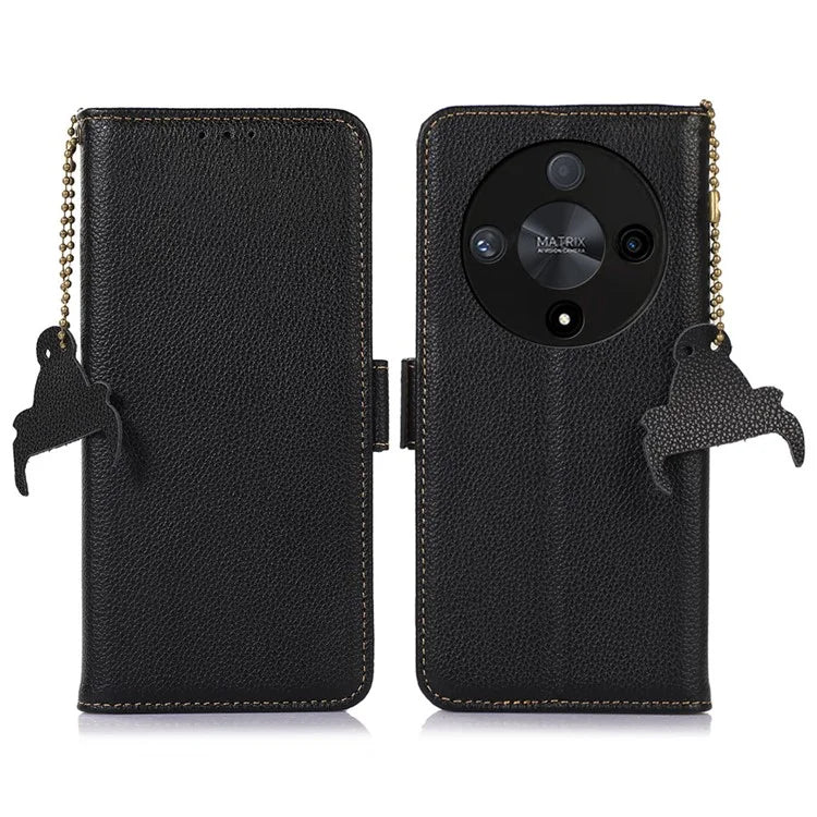 For Honor X9b 5G / Magic6 Lite 5G Case RFID Blocking Wallet Phone Stand Cover