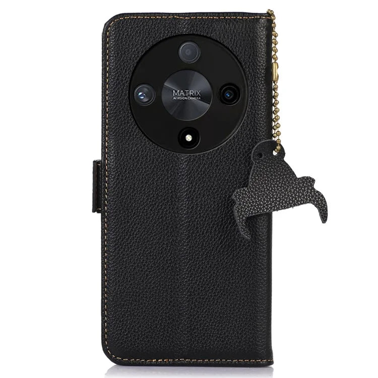 For Honor X9b 5G / Magic6 Lite 5G Case RFID Blocking Wallet Phone Stand Cover