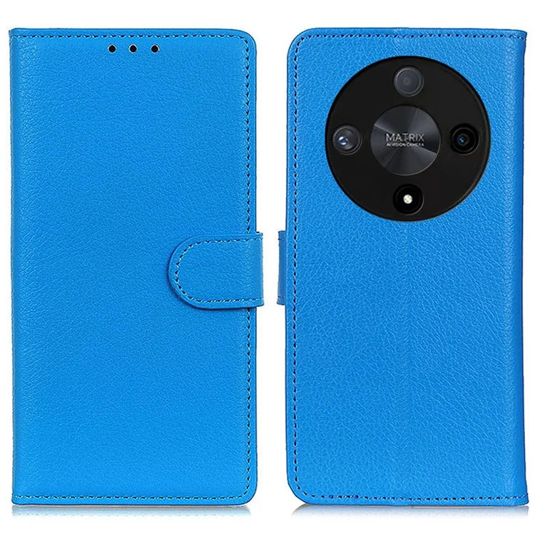 For Honor X9b 5G / Magic6 Lite 5G Case Litchi Texture Stand Leather Phone Cover