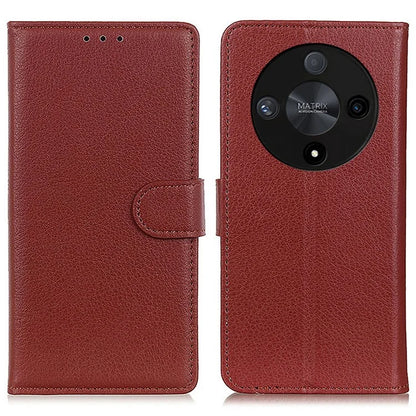 For Honor X9b 5G / Magic6 Lite 5G Case Litchi Texture Stand Leather Phone Cover
