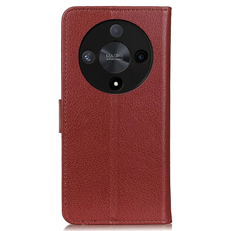 For Honor X9b 5G / Magic6 Lite 5G Case Litchi Texture Stand Leather Phone Cover