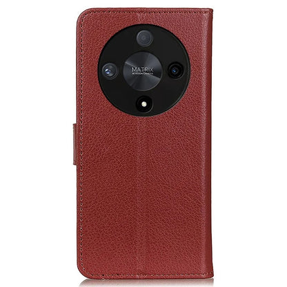 For Honor X9b 5G / Magic6 Lite 5G Case Litchi Texture Stand Leather Phone Cover