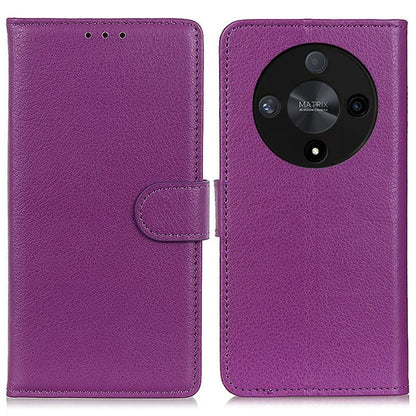 For Honor X9b 5G / Magic6 Lite 5G Case Litchi Texture Stand Leather Phone Cover
