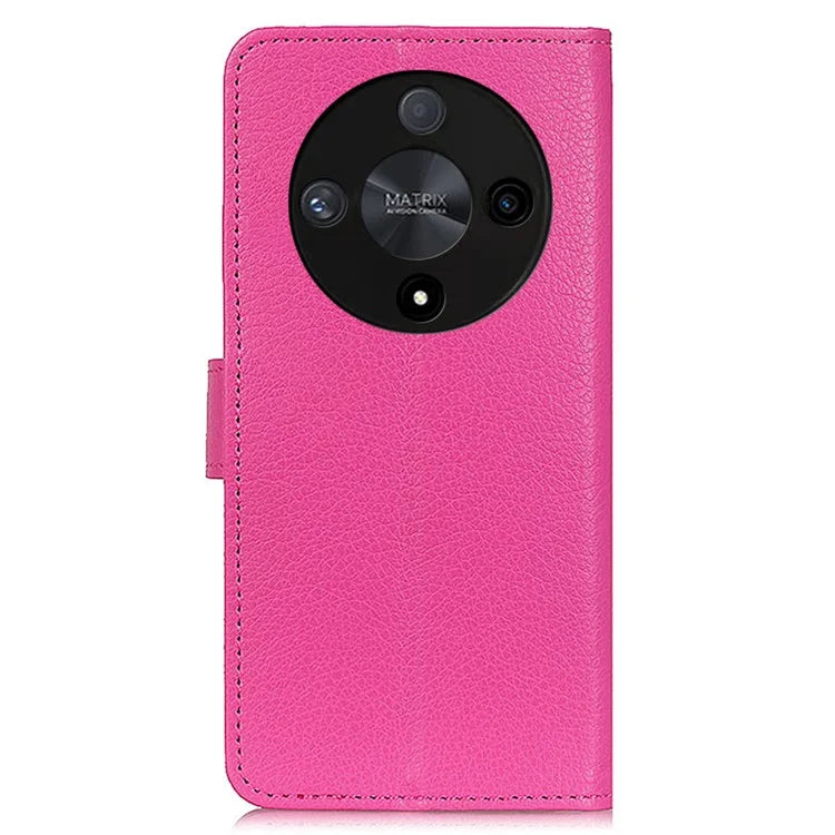 For Honor X9b 5G / Magic6 Lite 5G Case Litchi Texture Stand Leather Phone Cover