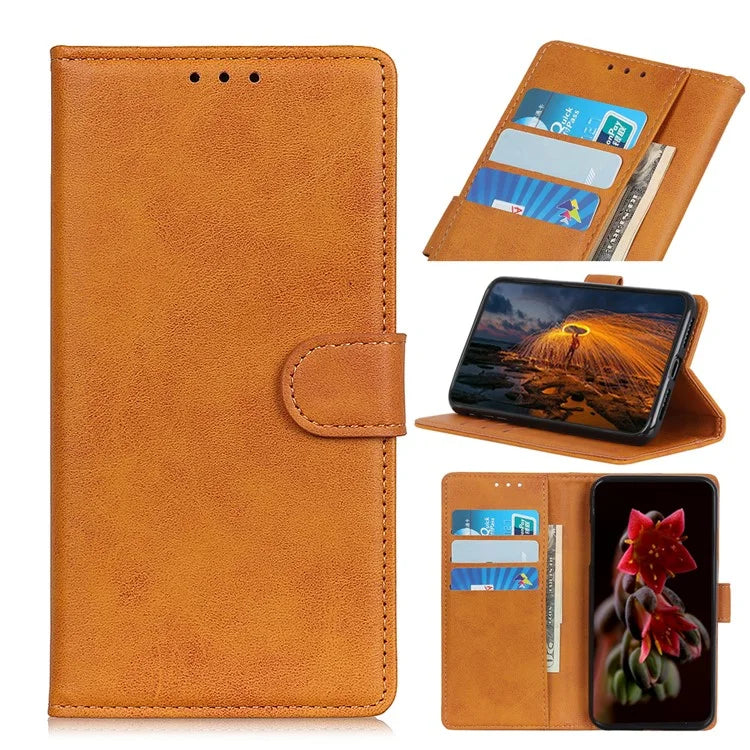 For Xiaomi Redmi 13C 4G / 5G / Poco C65 4G Case Wallet Cowhide Texture Phone Stand Cover