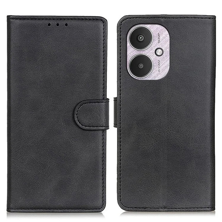 For Xiaomi Redmi 13C 4G / 5G / Poco C65 4G Case Wallet Cowhide Texture Phone Stand Cover