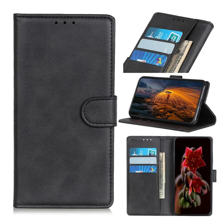 For Xiaomi Redmi 13C 4G / 5G / Poco C65 4G Case Wallet Cowhide Texture Phone Stand Cover