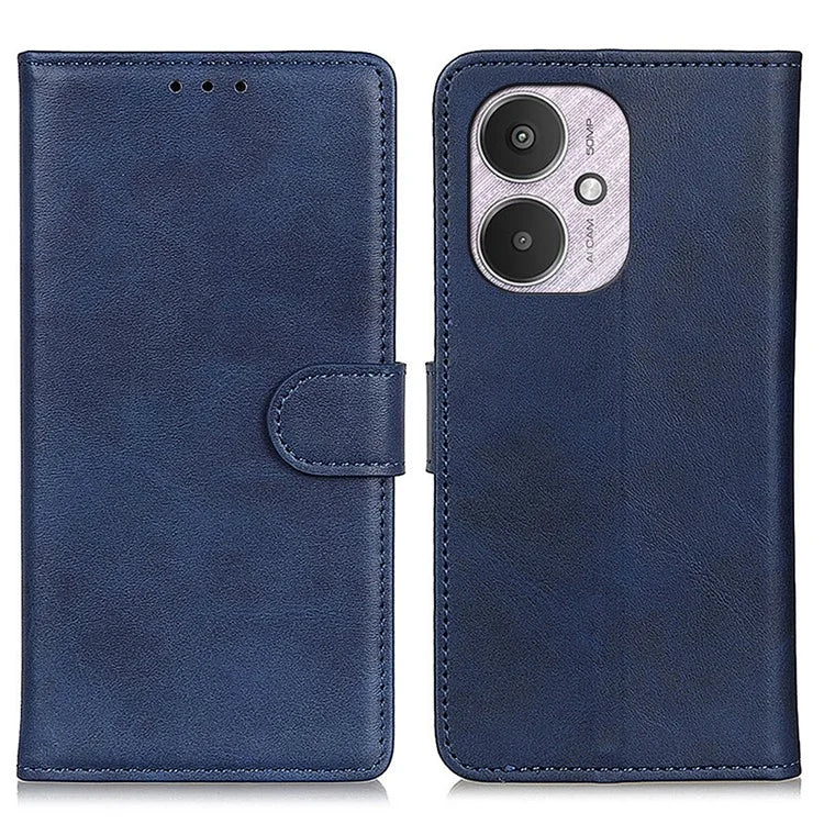 For Xiaomi Redmi 13C 4G / 5G / Poco C65 4G Case Wallet Cowhide Texture Phone Stand Cover