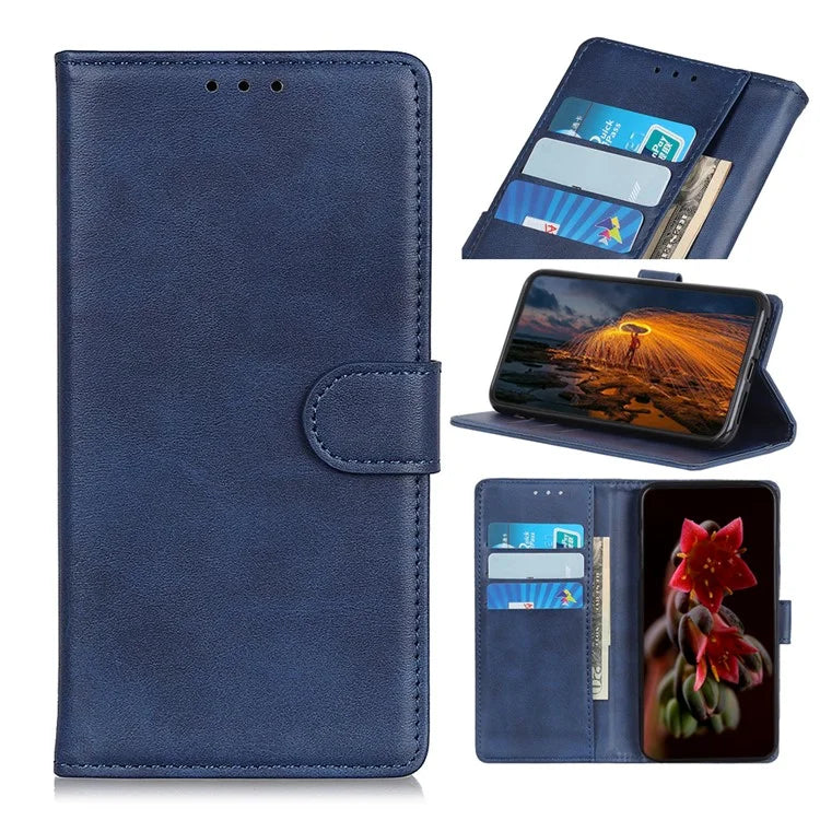 For Xiaomi Redmi 13C 4G / 5G / Poco C65 4G Case Wallet Cowhide Texture Phone Stand Cover