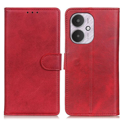 For Xiaomi Redmi 13C 4G / 5G / Poco C65 4G Case Wallet Cowhide Texture Phone Stand Cover